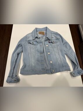 Levi's Light Wash Jean Jacket Blue Girls Juniors 7/8